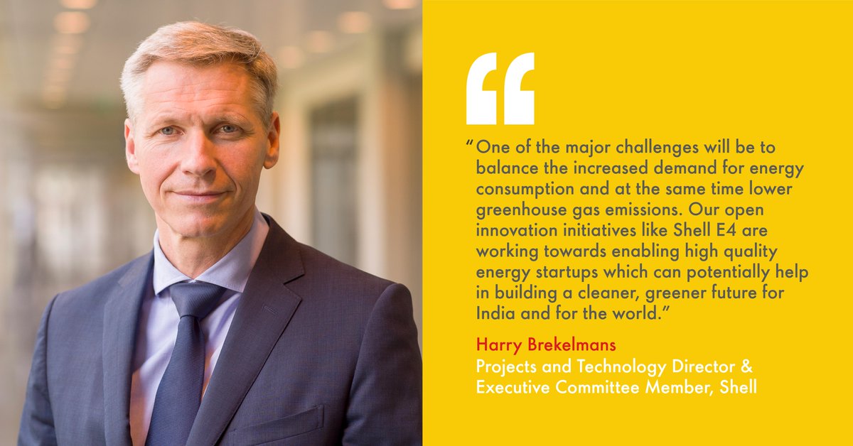 Shell_India's tweet photo. Harry Brekelmans spells out his vision for the role of innovation and collaboration 🤝 in the decarbonization journey at #ShellE4 #DemoDay2021 

https://t.co/oYkJ9OvpnQ https://t.co/9uPrZ1zsm1