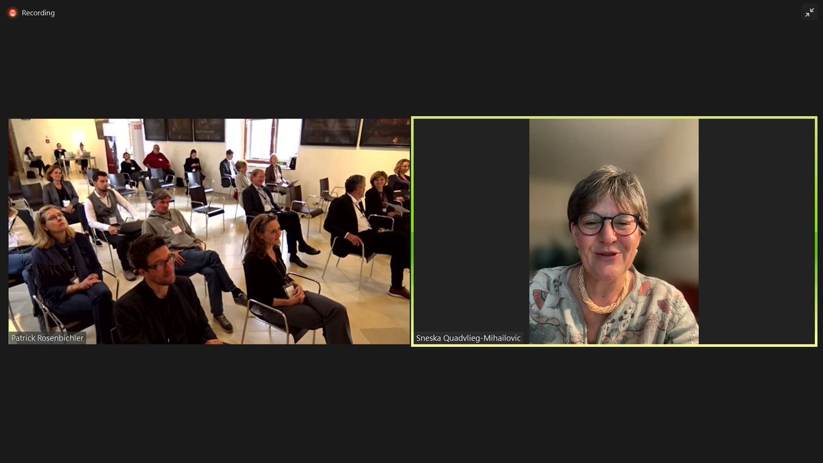 europanostra's tweet photo. 🗣️Our SG @SneskaEN spoke at #INCREAS symposium for Innovation &amp; Creative Solutions for Heritage, calling for further strengthening of the heritage #sector with a wide variety of skills. 
"Heritage is also a #vector to achieve all strategic goals facing Europe &amp; the world" 🇪🇺🌍 https://t.co/4NBjFgf2r3