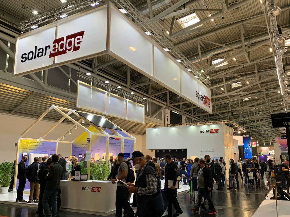 SolarEdgePV's tweet image. 🔊⚡Day 2 at @Intersolar 2021. Stop by at Hall B5, Booth 11. Take a tour of the #SolarEdgeHome and the new #SolarEgeCommercialsolarSolutions. 
#smartenergy #commercialsolarenergy #intersolar2021 #SmartHome