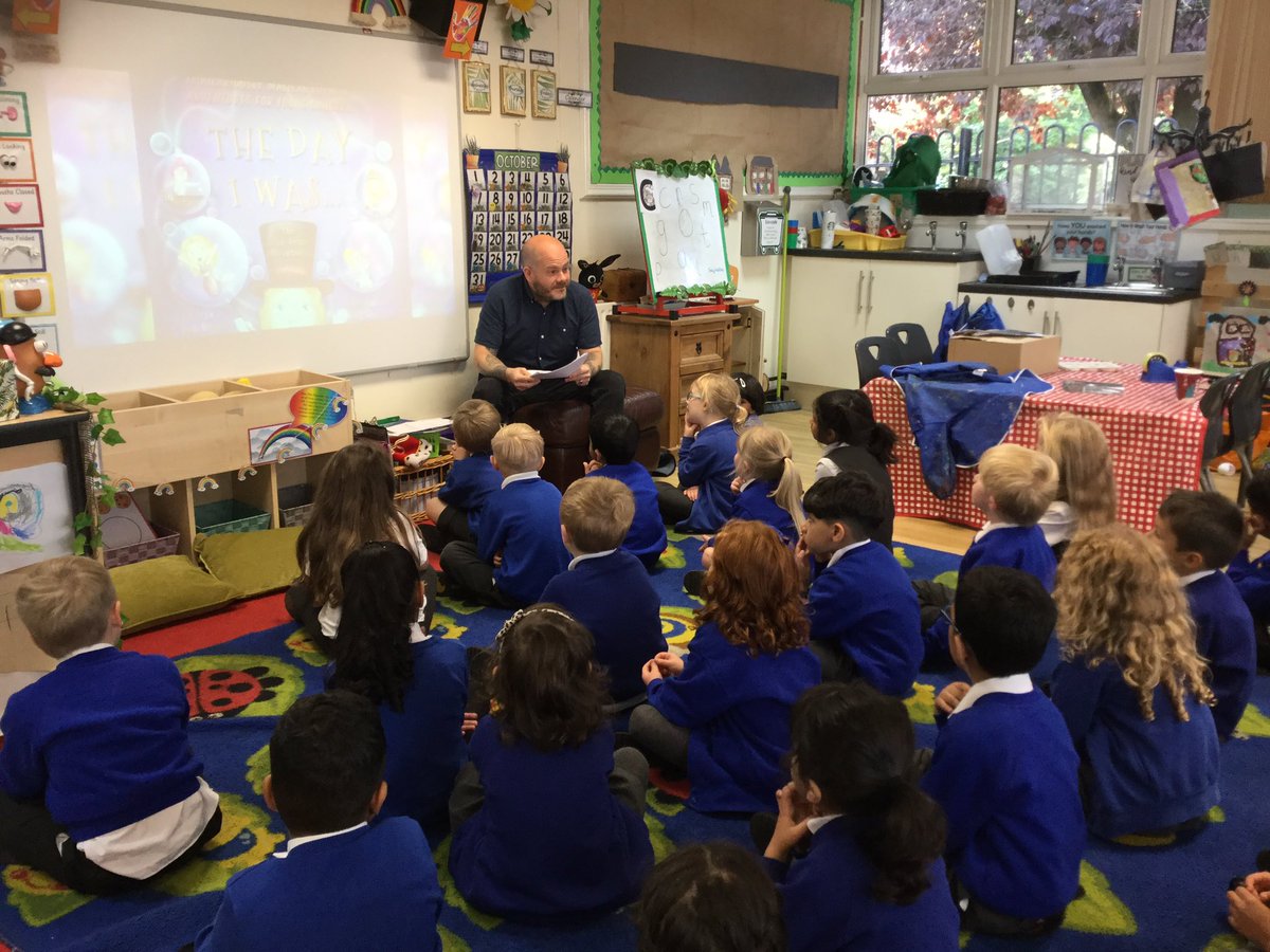 The Reception children were extremely lucky today to have a visit from <a href="/BenBodenAuthor/">Ben Boden Author</a> who shared some poems from his forthcoming book 'The Day I Went...' They were also treated to some spooktactular poems that Ben is currently working on. #NationalPoetryDay2021