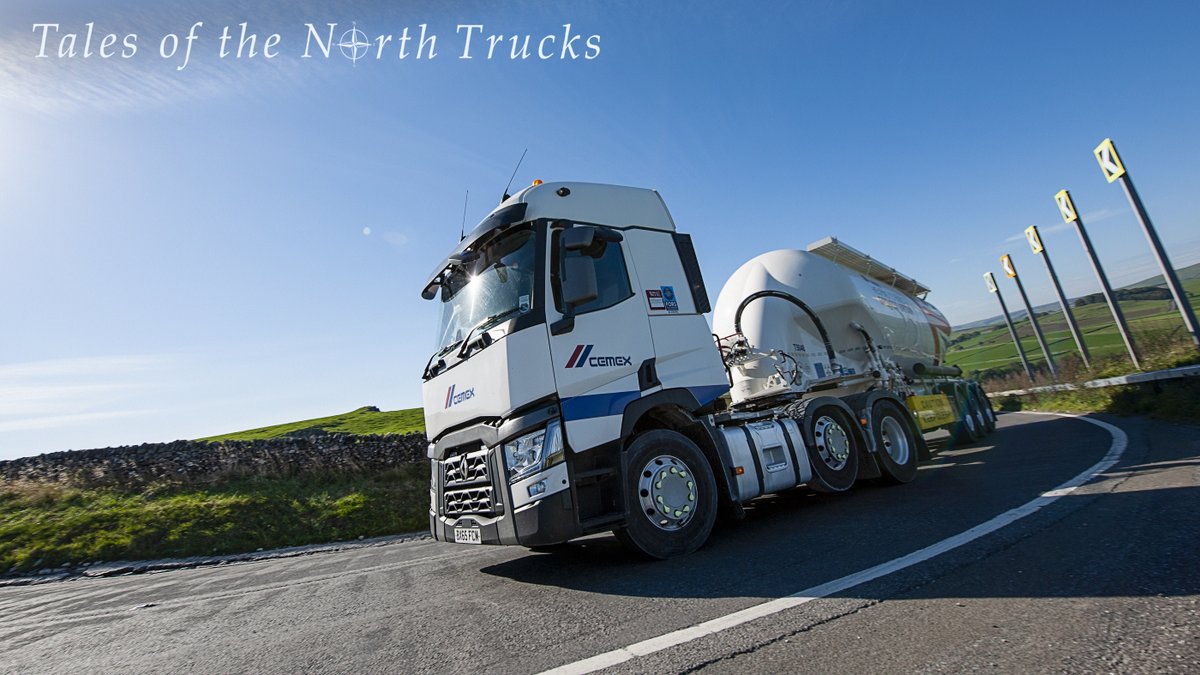 northtrucktales's tweet photo. King of the Hill; Cemex's Renault tanker takes the last of the tight uphill bends out of Peak Forest on the A623 - work that gearbox! @RenaultTrucksUK @CEMEX_UK @vpdd #powdertanker #cement #concrete #construction #peakdistrict https://t.co/jDqK9TOluE