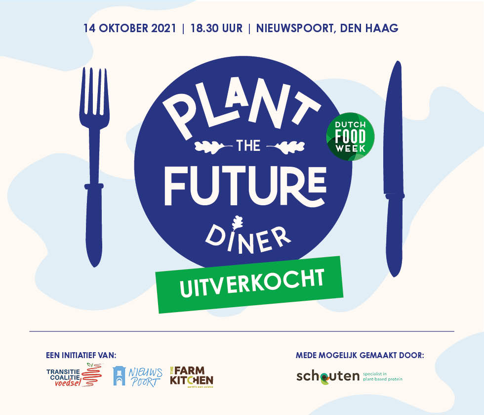 Nog 1 week te gaan en dan is daar het allereerste Plant the Future diner in @Nieuwspoort. 230 gasten zullen genieten van een plantaardige maaltijd bereid door <a href="/Karpathios/">Jonathan Karpathios</a> van The Farm Kitchen.

#plantthefuture #plantaardighetnieuwenormaal  #DFW2021 #NGFdag2021 #SchoutenEurope