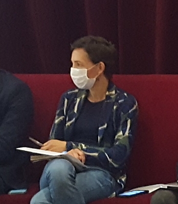 Elus_EetS_RCVL's tweet photo. Delphine Benassy, Vice-présidente Culture à la Région, représente le groupe Ecologie et Solidarité à la plénière de clôture #popmind « Pour une nouvelle ambition culturelle et solidaire en commun ! », au @CDNOrleans #culture #solidarité #fracama #Orléans #ecologie @UFISC https://t.co/Nu61HDeD1w
