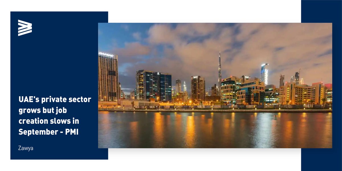 ValuStrat's tweet photo. With output and new orders rising strongly, business conditions in the UAE’s non-oil private sector improved in September. Red about it: https://t.co/DyBZEAiYVF #PurchasingManagerIndex #UAEEconomy #BusinessMarket #EconomicRebound #Expo2020 #NonOilEconomy https://t.co/rMqjdfqDO4