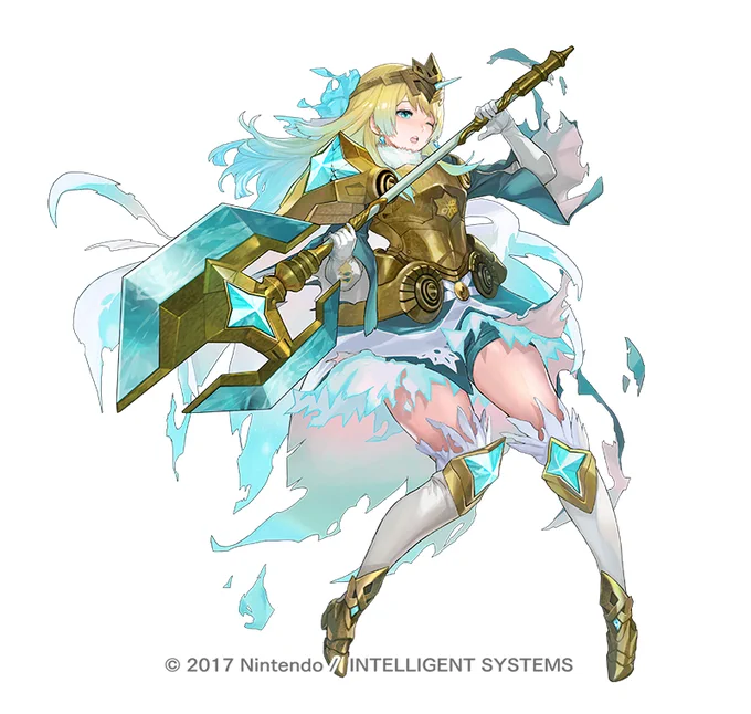 告知許可おりましたので
【ファイアーエムブレム ヒーローズ】
本日 16時、期間限定イベント「戦渦の連戦+ ～氷神炎神 4～」にて登場する
「花開く氷の姫 フィヨルム」のデザインイラスト
担当させていただきました。
念願のロングヘアーでお姫様増しです

#FEヒーローズ
#ファイアーエムブレム 