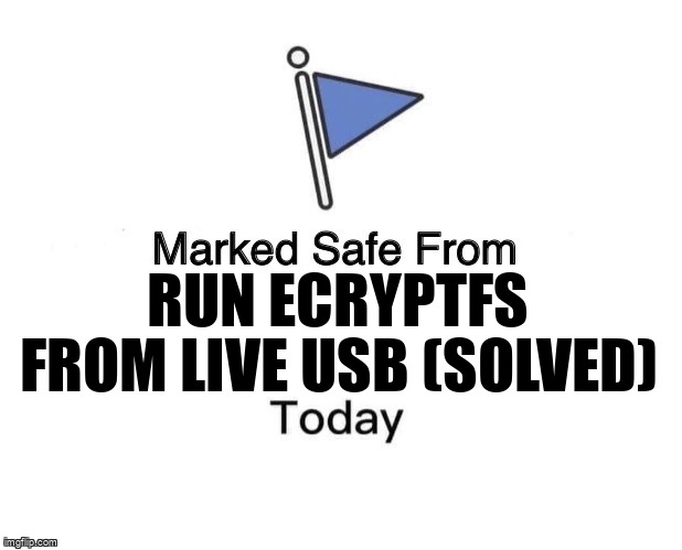 askubuntumemes's tweet image. Run ecryptfs from live USB (Solved) askubuntu.com/questions/1052… #ecryptfs #datarecovery