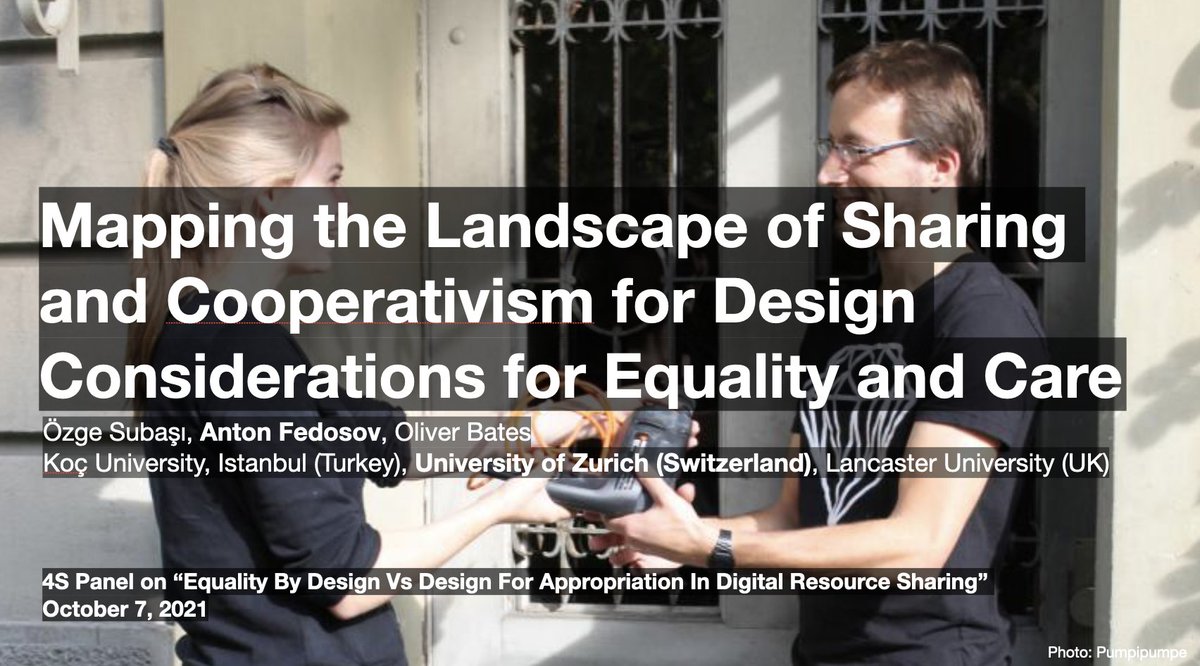 antonfedosov's tweet photo. Presenting our analytical work today on Mapping the Landscape of #Sharing and Cooperativism for #Design for Equality and Care at #EqualityByDesign panel #4S2021, the premier international forum for the Studies of Science, Technology and Society #STS @4sWeb https://t.co/l6NJMNagKO https://t.co/wkrDqoYTls
