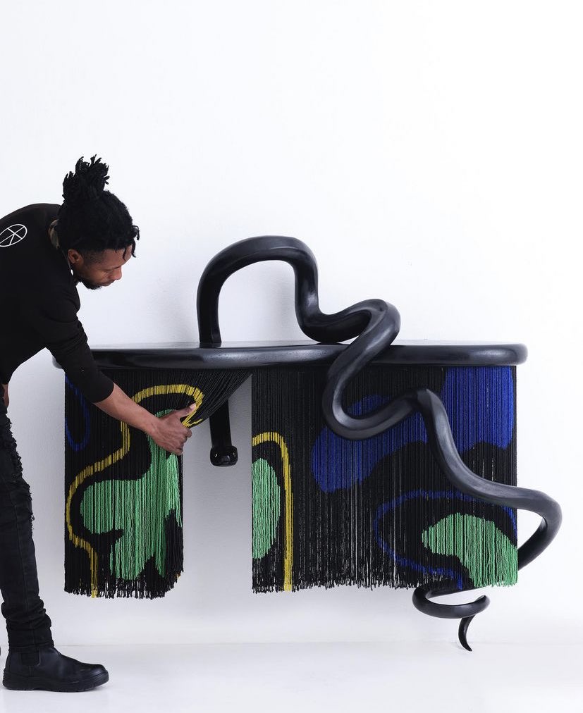 Gaschettemag's tweet photo. .@therichmnisi  presents his first solo furniture exhibition, Nyoka, at Southern Guild in Cape Town from 2 October 2021 to 4 February 2022. https://t.co/Le3vvIVRqj