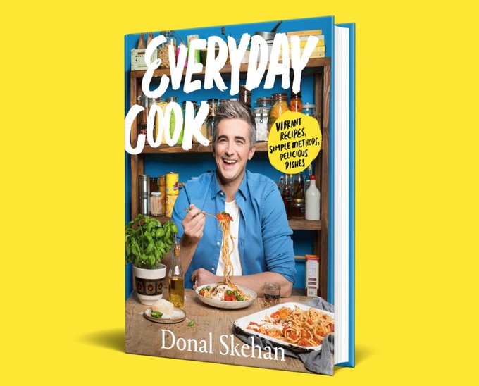 UA_Books's tweet photo. Wishing @DonalSkehan the HAPPIEST of Publication Days!
His TENTH (Yes, 10th) cookbook, #EverydayCook is out in the world today with @HodderBooks. https://t.co/6A7BTwargR