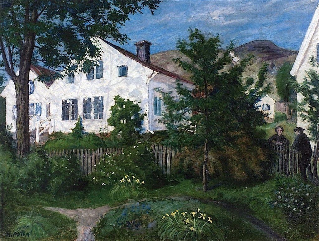 Musk_DaiIy_news's tweet photo. The painter here is a Norwegian artist Nikolai Astrup (1880-1928)  not a long life sadly, (he died from pneumonia) but he left a fab legacy of paintings, the Landscapes are lush.    I love the interior too https://t.co/RIBF3wSQIz
