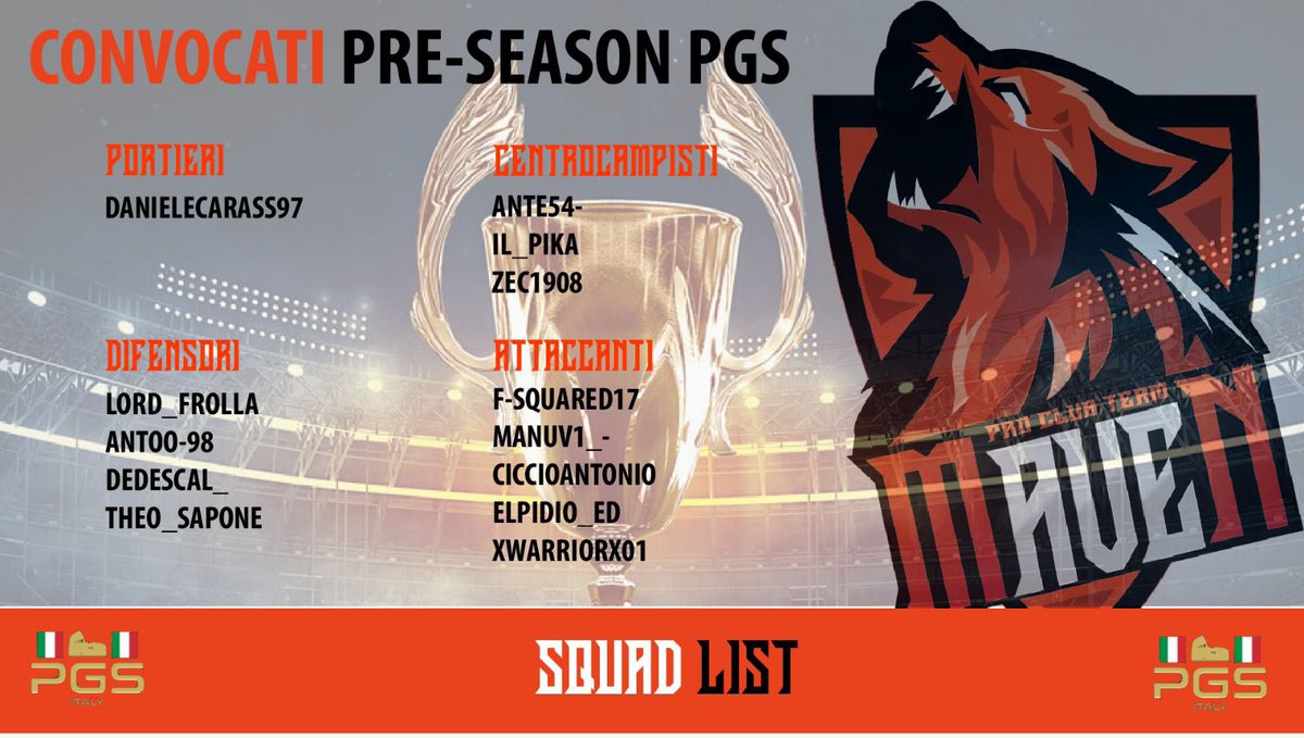 Carichi e pronti per questa nuova stagione, VINCERE…unica parola del nostro vocabolario!🔥@Mavenproclub 🔥