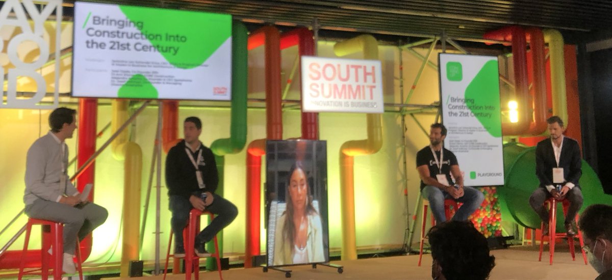 <a href="/jerovanschendel/">Jerónimo van Schendel</a> program director of <a href="/ieArchDesign/">iearchdesign</a> leads the next discussion with <a href="/jojedaalberola/">Jose Ojeda</a> cofounder of <a href="/011hdecarbonize/">011h</a>, <a href="/DiAnnEisnor/">Di-Ann Eisnor</a> CEO of <a href="/crewsbycore/">Core</a>, <a href="/Ale_Artacho/">Alejandro Artacho</a> CEO of <a href="/Spotahome/">Spotahome</a> and Dr. Vollmayr cofounder of #limehome. #playgroundstage #SouthSummit21