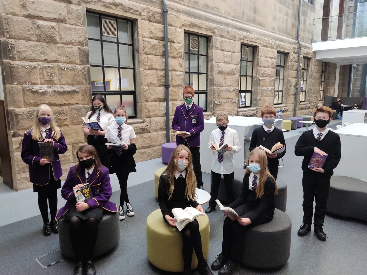 MarrEnglish's tweet photo. Say👋to our newly appointed @MarrColOfficial @MarrEnglish Reading Ambassadors and Reading Leaders for 2021-22. So excited to have these young people on board promoting all things bookish. They clearly mean business.📚@literacysac @MrsRussellMarr @MrsWalk12768077 @MissLoughlan https://t.co/qoHpDjhpTP