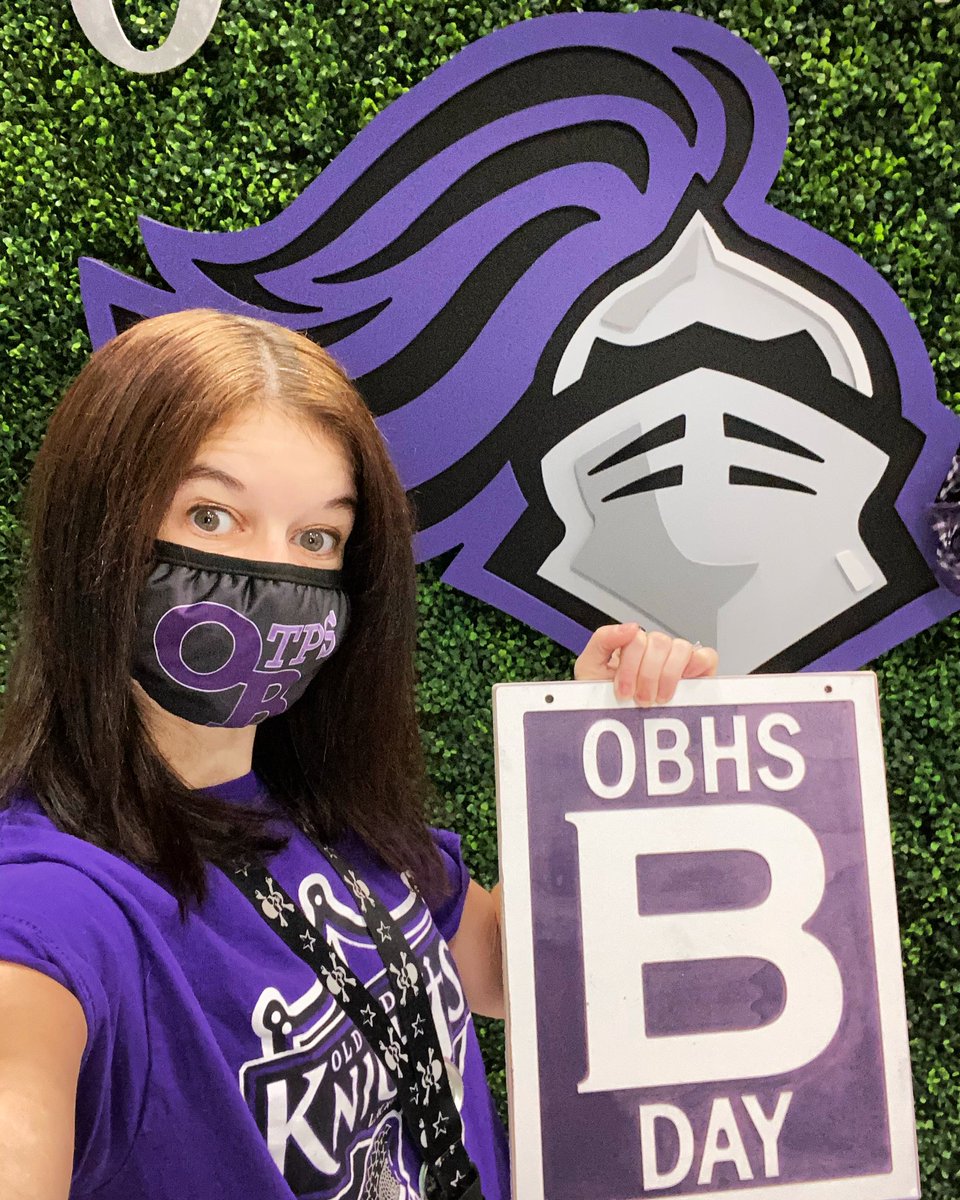 torchianator's tweet photo. Respect the community…Spirit/Respect Week continues with wearing our school colors! I have many many OB shirts, this one I purchased years ago to support #OBLax 
Also don’t forget it’s a B-Day! #goknights #spiritweek #respect #BDay #purpleandblack @FazioSally https://t.co/x1mScbxna1