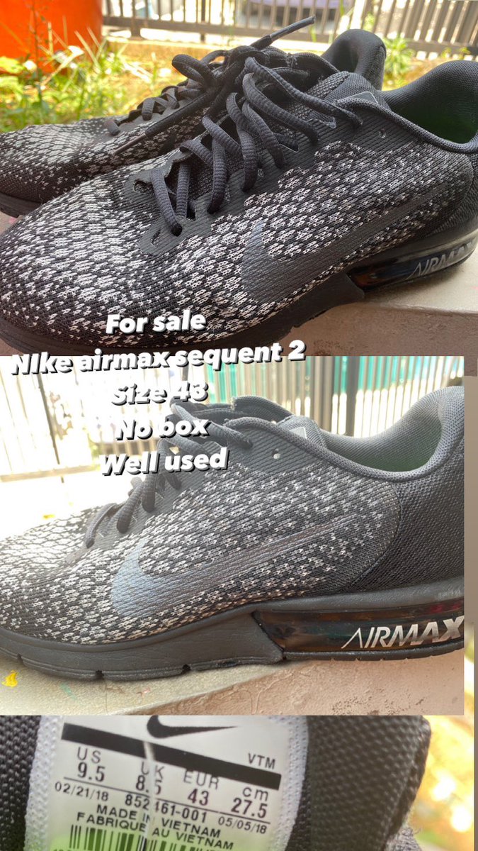 <a href="/txtdarionlshop/">txt onlineshop</a> Titip jual nike airmax sequent 2 size 43 yaa tweeps. Bisa pake marketplace 🙏🏽🥰