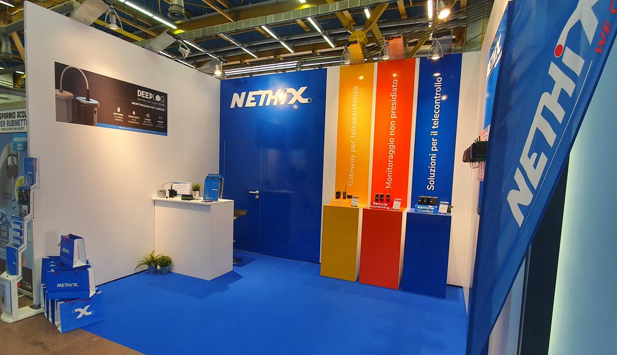 NethixOfficial's tweet photo. Second day at ACCADUEO in Bologna! Come and visit us at hall 20 stand B57 and find Deeplog, our device specially designed for management and monitoring of water distribution networks, and all devices of Nethix family!
#nethix #wecontrol #accadueo #deeplog #water #wefamily https://t.co/GRDQ8YymCw