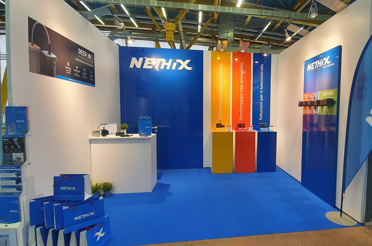 NethixOfficial's tweet photo. Second day at ACCADUEO in Bologna! Come and visit us at hall 20 stand B57 and find Deeplog, our device specially designed for management and monitoring of water distribution networks, and all devices of Nethix family!
#nethix #wecontrol #accadueo #deeplog #water #wefamily https://t.co/GRDQ8YymCw