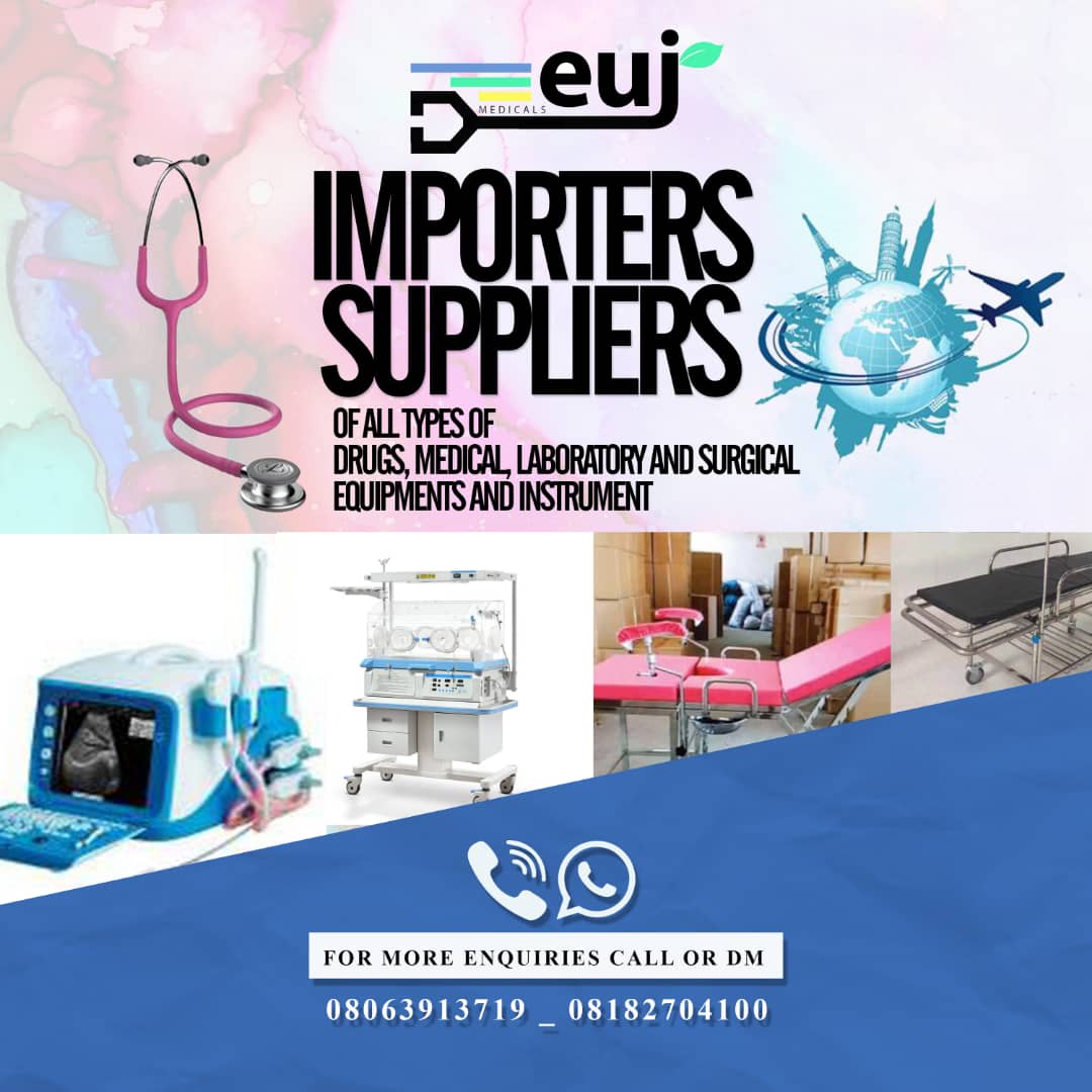 Sweetestuj's tweet photo. We supply drugs, hospital equipments, laboratory and surgical equipments. Call us today and we assure you that we will deliver the best quality to you at an affordable price. Do retweet, our clients may be in your timeline. https://t.co/nhn6Xjtzcq