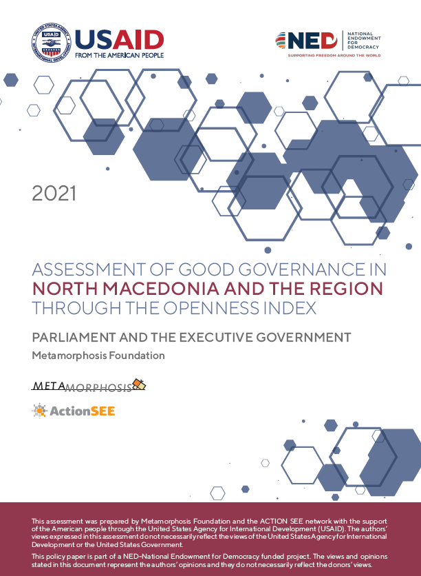 fmeta's tweet photo. Assessment of good governance in North Macedonia and the region through the openness index in partnership with @USAIDNMacedonia and @ACTIONSEEnet (project synergy supported by @NEDemocracy)

#ACTIONSEE #OpennessIndex #goodgovernance

🔗https://t.co/zqDmwhM9RT https://t.co/3Lmz5NozNY