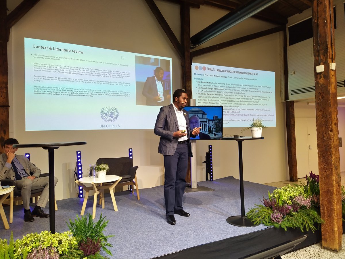 The distributive effects of the envisaged tax reforms in #BurkinaFaso are negative and would increase gender inequality, explains @Dimani_Mambound #LDCFutureForum #SDG17 #SDG5 un.org/ldc5/ldc-futur… @Univ_Reunion