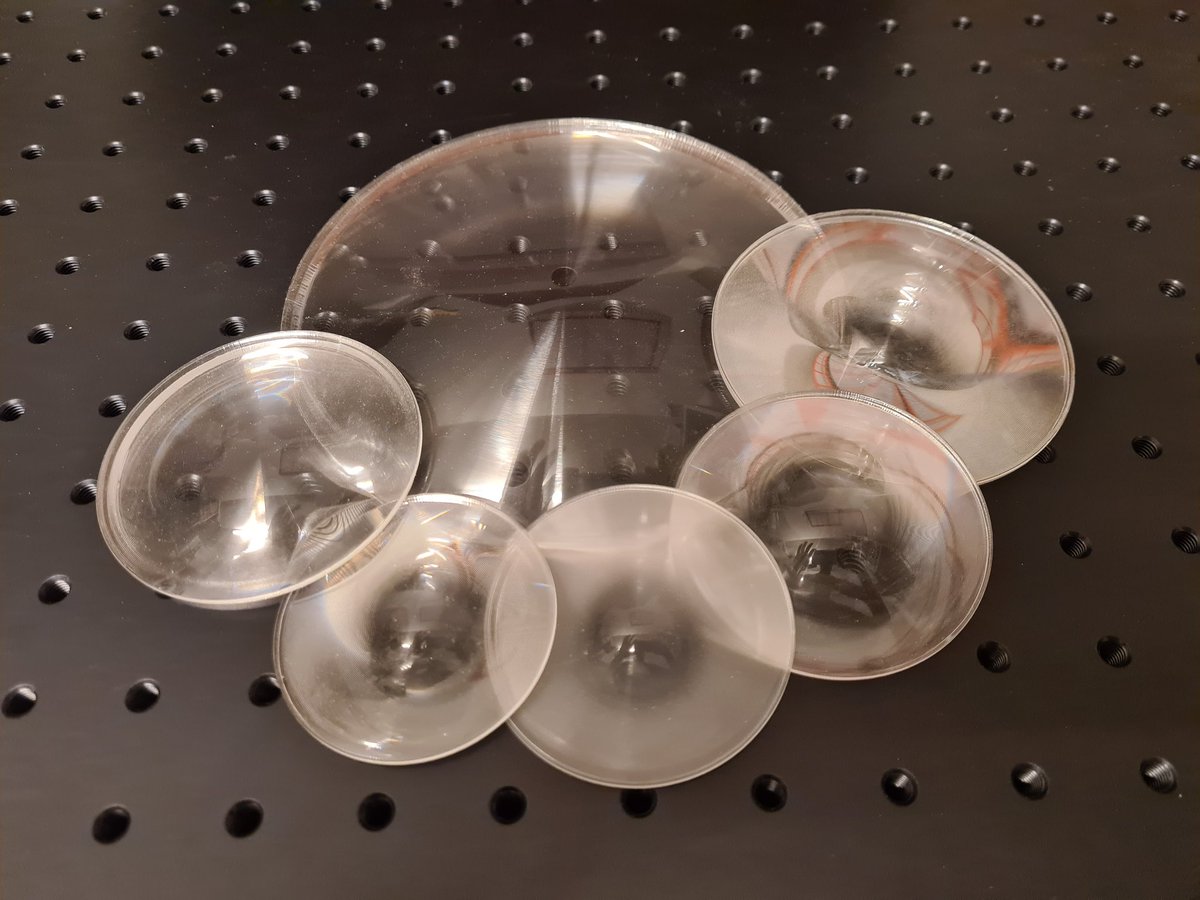 Fresnel Lenses...various sizes and focal lengths. Check them out here
bit.ly/3Do7QL5
#fresnel
#optics 
#lenses 
#fresnellens