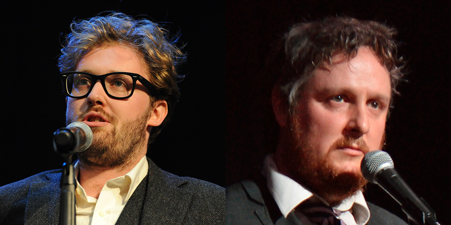 BritishComedy's tweet photo. John Kearns and Tim Key toast pub drinking in Lasties, their new Radio 4 series which starts Wednesday 20th October: https://t.co/y9mn0iJfpr https://t.co/K6hoFVndSB