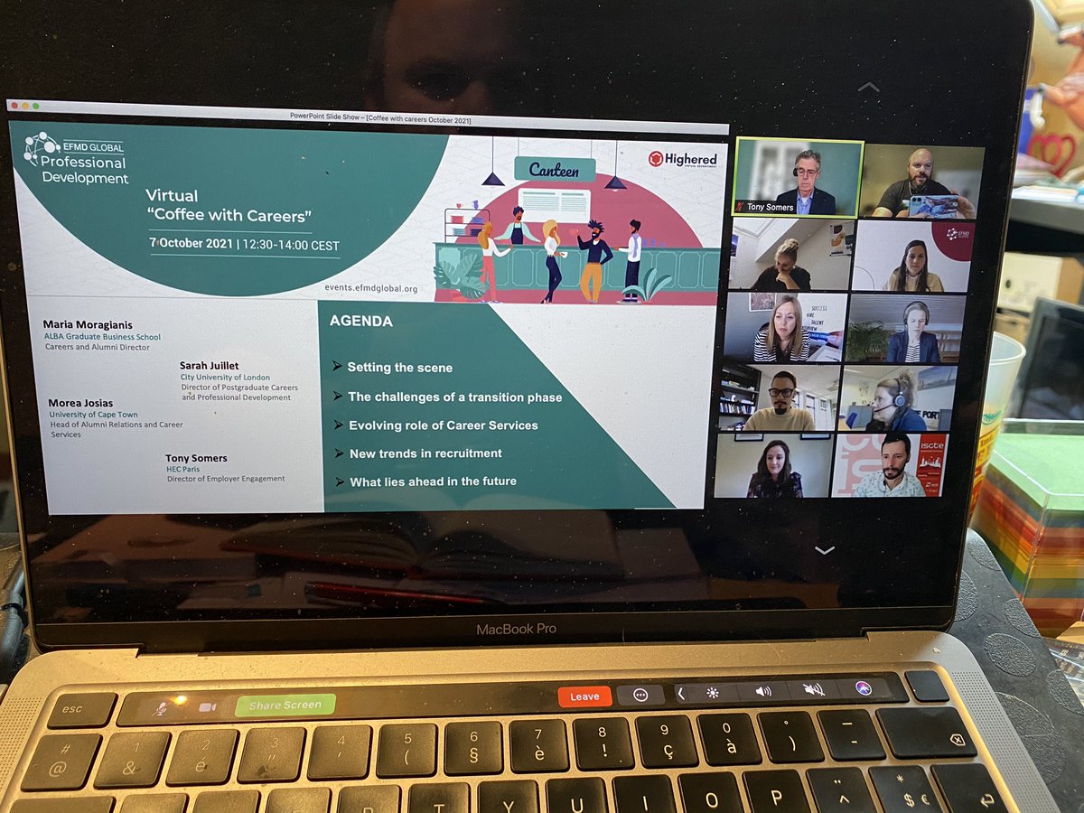 Here starts a new “Coffee with Careers” with the <a href="/EFMDNews/">EFMD News</a> #Career Community #EFMDcareers hosted by the great <a href="/mmoragianis/">Maria Moragianis</a> 

Is this new academic year, in the transition out of #COVID19, even more difficult than the last one ?