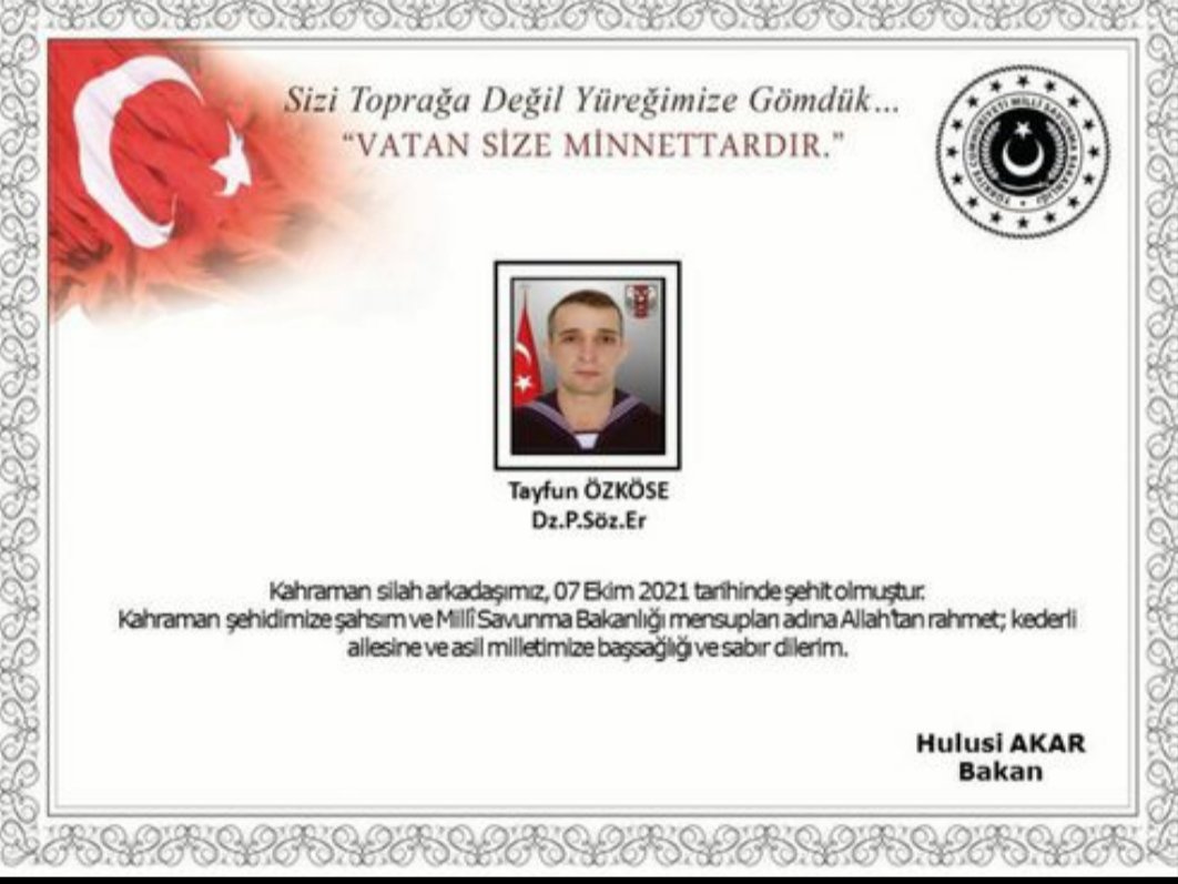 Mekanın cennet olsun yiğidim🇹🇷🇹🇷🇹🇷
