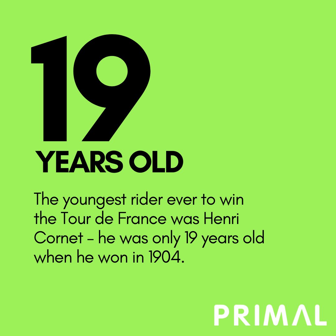 Did we mention this was the second Tour de France EVER? And he did this on flat tires? 

#ridewithprimal #everythinggoes #bikelife #lovecycling #cyclinggear #lifebehindbars #roadslikethese #cyclingday