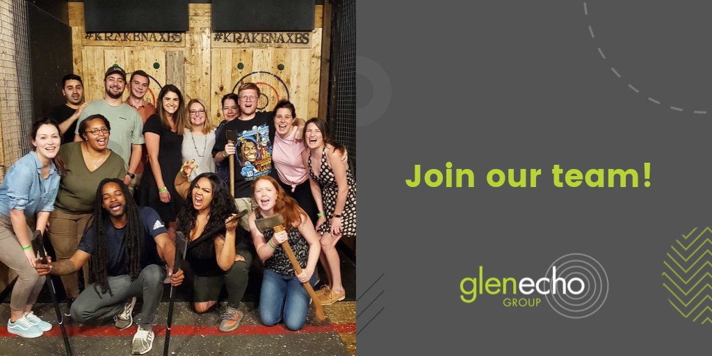 GlenEchoGroup's tweet photo. #ComeWorkWithUs! The Glen Echo Group keeps the workday fun & engaging, even while remote! We've created activity channels like #befit, #dailystroll โ๏ธ, & even #thebachelor๐นto better connect with our teammates.
Sound like your type of office? Apply now! https://t.co/bLwaI1lWJS https://t.co/sfd7kby3Il