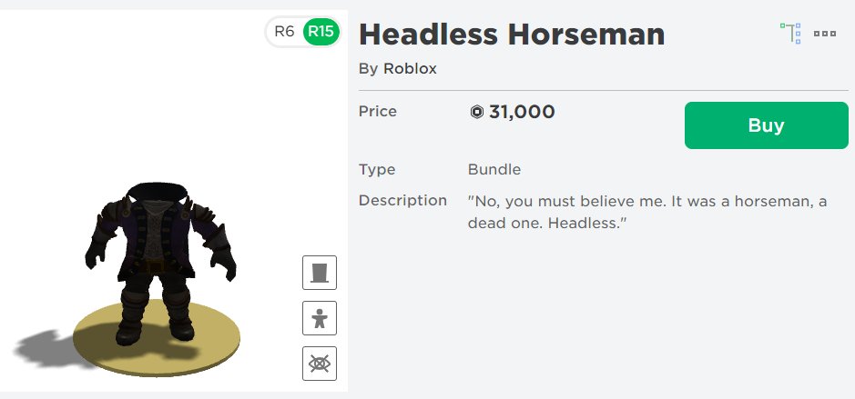 Don't Buy HEADLESS HORSEMAN (Roblox)