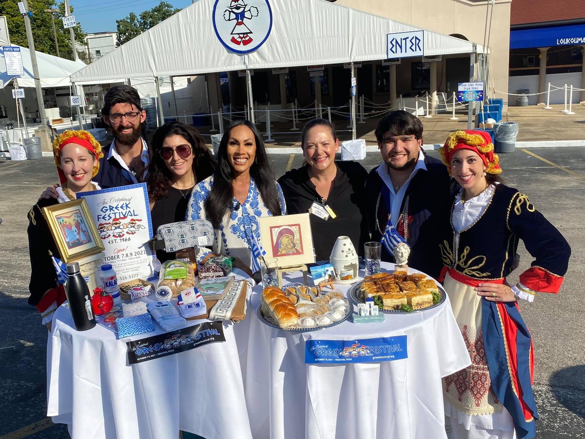 Thank you <a href="/FOX26Houston/">FOX26Houston</a>, <a href="/linadeflorias/">Lina de Florias</a>, &amp; <a href="/SallyMacFox26/">Sally MacDonald</a> for a fabulous morning. Gates open at 5pm. Opa! #OGF2021 #OGFHouston #OpaHouston
