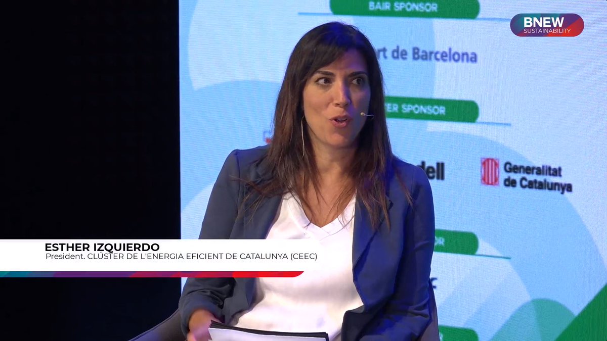 clusterEE's tweet photo. ⚡️ El #CEEC segueix en el #BNEW amb @Esther_MIME, presidenta del #CEEC, moderant la taula rodona '#SUSTAINABLE ENERGY' amb:
✅ Marta Morera (@energiacat)
✅ Carlos Gómez (@GrupoElecnor)
✅ Mario Serrano (@ConsorciZF)
✅ Adrián López (#Entoria Energy)
✅ Carlos Navarro (@enagas) https://t.co/3fJfJXeiai