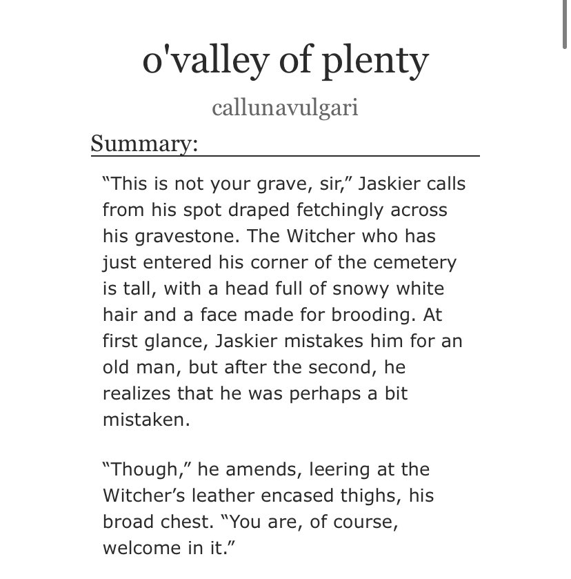 callunavulgari's tweet photo. Some #Geraskier for the fifth day of #darkmonth!
- 1k, T and up
- Missed connections and lots of angst
- Warnings for said angst, the tragedy of ghosts, and bittersweet endings
Link below!
https://t.co/1lanNrkTWP https://t.co/kJ9inwUAeY