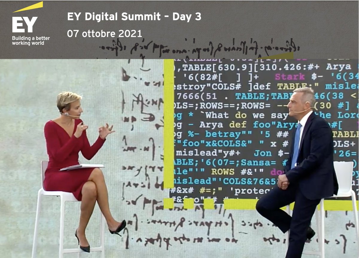 <a href="/nico_losito/">Nico Losito</a> VP #IBM Technology a #EYDigitalSummit "Le imprese oggi hanno bisogno di semplificare e rendere flessibile una infrastruttura IT diventata complessa. L'architettura  #open #hybrid #cloud di IBM permette di gestire la complessità per non subirla"