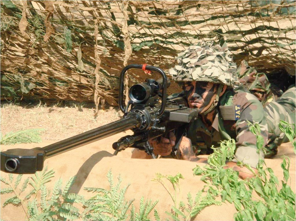 JATs_Land's tweet photo. Snipper of #Jat_Regiment with a NTW-20 Anti-Materiel Rifle looking through a 8X magnification, long eye relief telescopic sight.

Soldier of Jat Regiment safeguarding Nation 🇮🇳
#Jat_Balwan_Jai_Bhagwan
#Jai_Jawan_Jai_Kisan https://t.co/LtXHlEBuHJ