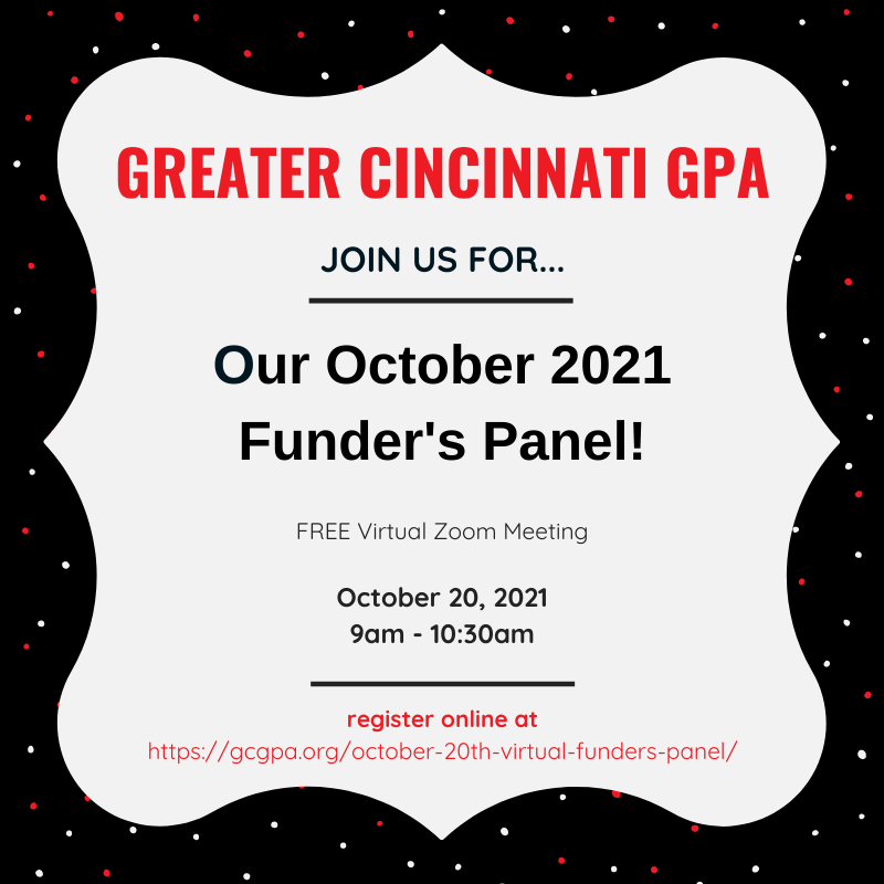 GreaterCinciGPA's tweet photo. Make sure to register for this month's FREE virtual funder's panel meeting (Oct 20 @9AM) with the United Way of Greater Cincinnati, the Scripps Howard Foundation, and the Duke Energy Foundation.
Register here: https://t.co/YBHbdX5vLy
#grants #grantspro #gpa #gcgpa #grantpros https://t.co/FFFeMq8Ukw