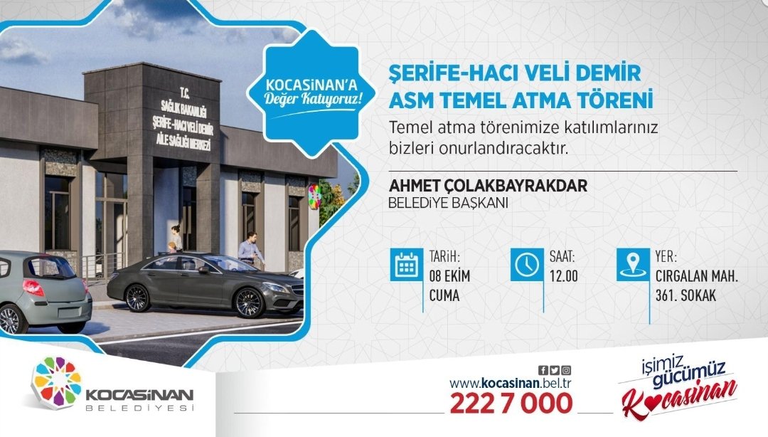 📍📅Yarın ki mekan CIRGALAN😉

Mahallemize kazandırılan iki güzel eser için tüm hemşehrilerimizi <a href="/KocasinanBld/">Kocasinan Belediyesi</a> tarafından gerçekleştirilecek törene bekliyoruz. Ellerinize sağlık <a href="/ahmetclkbyrkdr/">Ahmet ÇOLAKBAYRAKDAR</a> 👏
