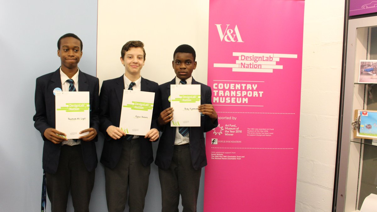 CovMuseumsLearn's tweet image. We have welcomed year 10 students from @BH_Coventry back to @CovTM today for a celebration event, reflecting on their achievements during the #DesignLabNation project from the @V_and_A. Well done to all involved! #FutureEngineers