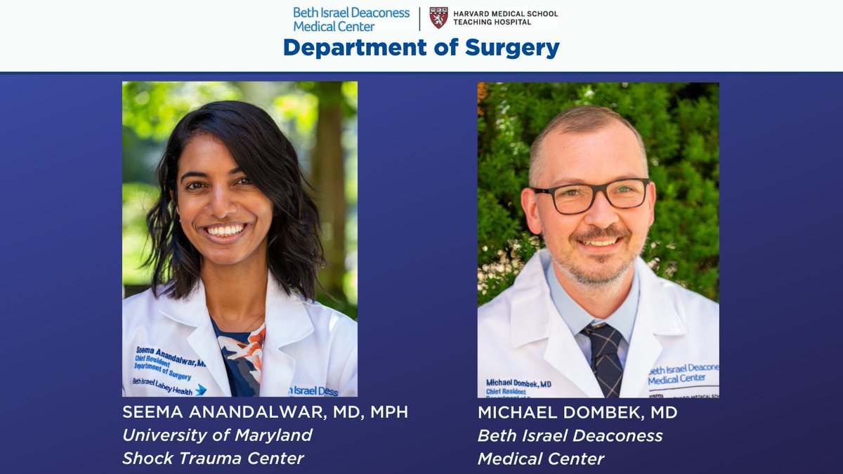 BIDMC Department of Surgery (@bidmcsurgery) on Twitter photo We’re proud to announce our residents’ fellowship matches in Trauma & Surgical Critical Care. Seema Anandalwar will train at U. of Maryland Shock Trauma Ctr & Michael Dombek will continue <a href="/BIDMCSurgery/">BIDMC Department of Surgery</a>. Congratulations Drs. Anandalwar & Dombek! <a href="/shocktrauma/">Shock Trauma</a> <a href="/AlokGuptaMD/">Alok Gupta</a> <a href="/domb3k/">Michael Dombek</a> We’re proud to announce our residents’ fellowship matches in Trauma & Surgical Critical Care. Seema Anandalwar will train at U. of Maryland Shock Trauma Ctr & Michael Dombek will continue <a href="/BIDMCSurgery/">BIDMC Department of Surgery</a>. Congratulations Drs. Anandalwar & Dombek! <a href="/shocktrauma/">Shock Trauma</a> <a href="/AlokGuptaMD/">Alok Gupta</a> <a href="/domb3k/">Michael Dombek</a>