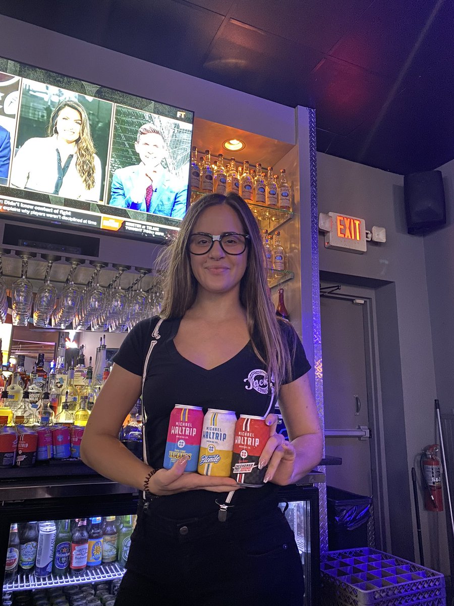 MW55's tweet image. Stop by @JacksCornerTap in Cornelius and ask the lovely Jasmine for some cold @WaltripBrewing beers!