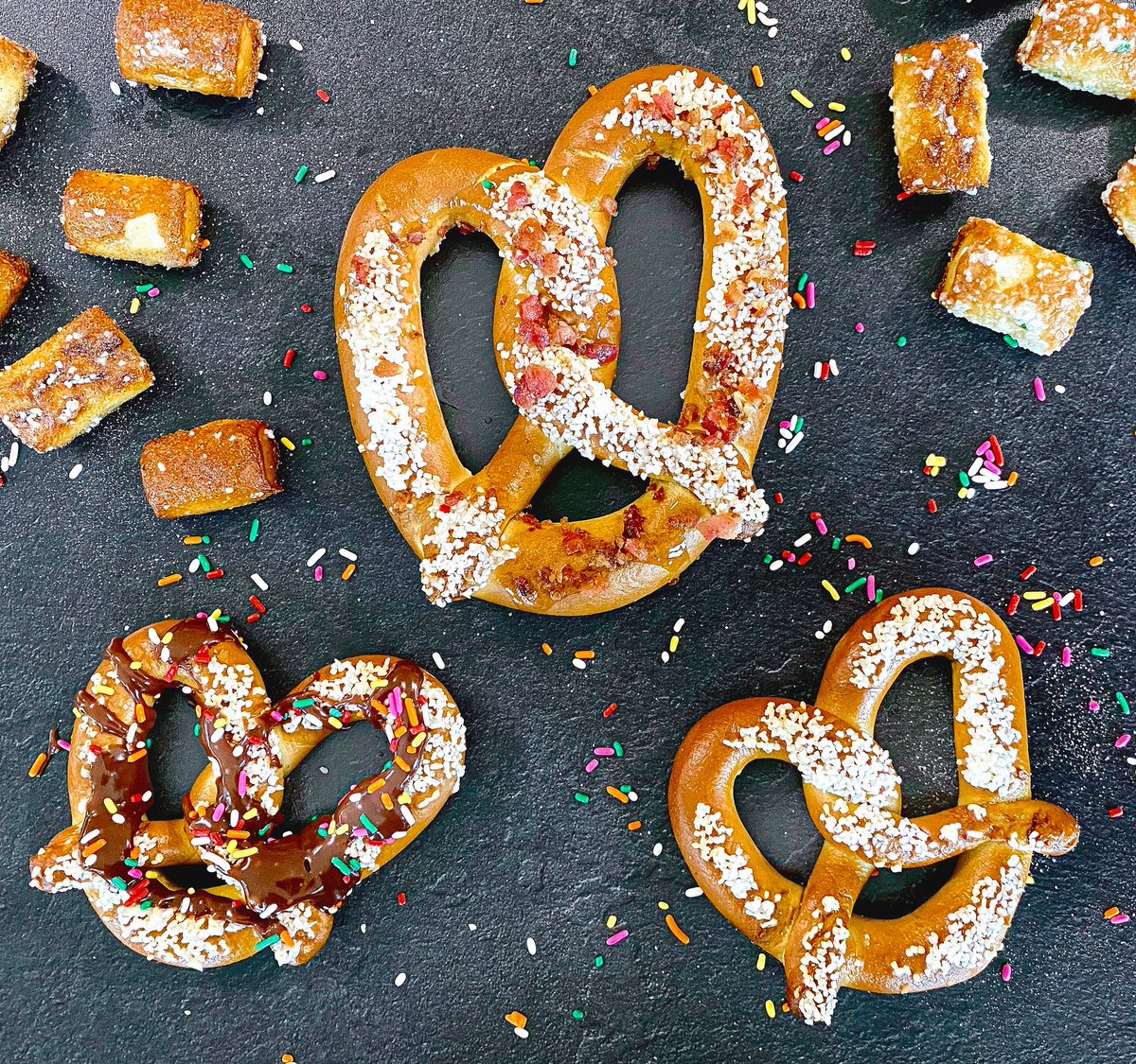 Tasty Thursday’s but with a twist 🥨 Join us in Dalton Kitchen before heading out for Fall Break from 11:00am-2:30pm for our Gourmet Pretzel Bar!

All pretzels are served hot and made fresh with your choice of topping combos! @RadStudentLife