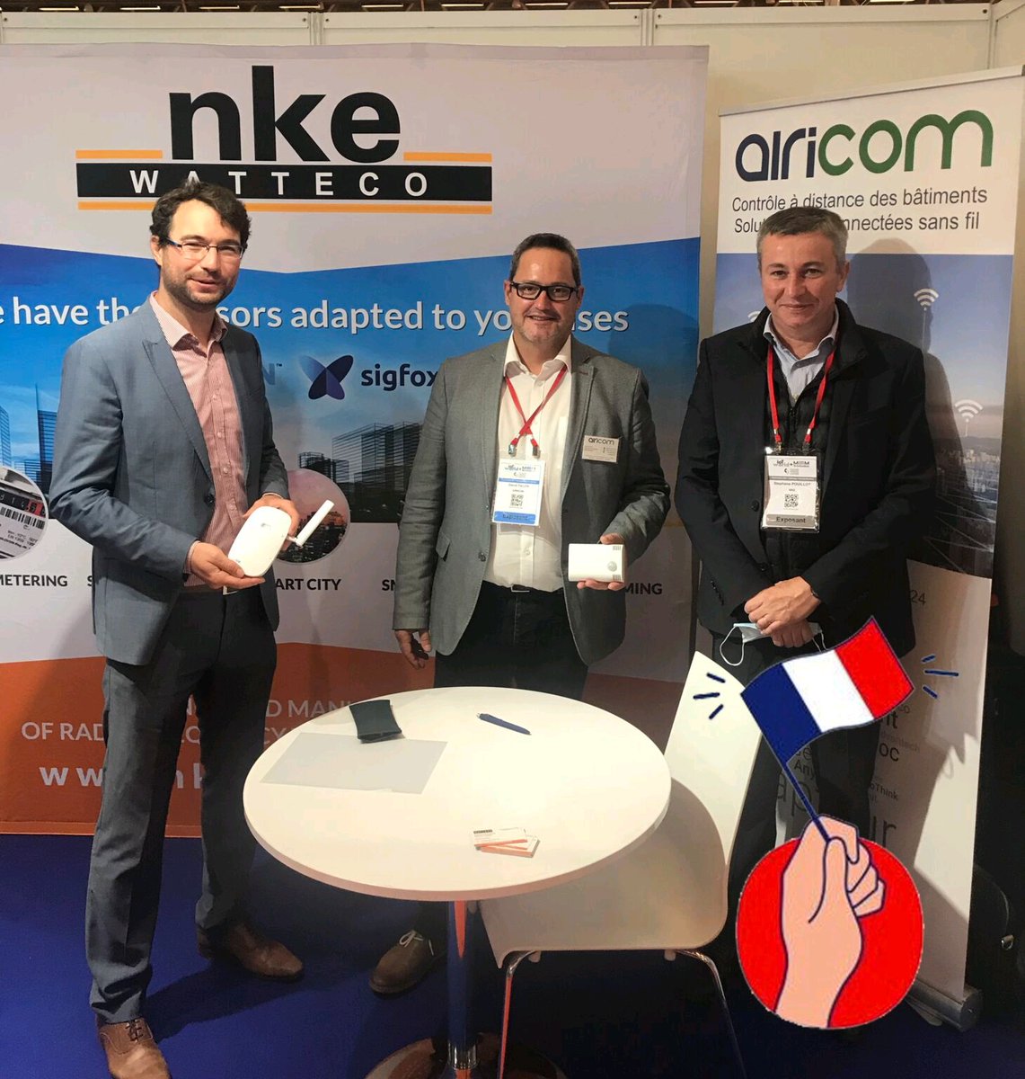 <a href="/AiRiCOM_France/">AIRICOM</a> a eu le plaisir d’accueillir cette semaine sur son stand à l'@IoTWorldParis1 deux industriels majeurs de l’#IOT en France, <a href="/nke_Watteco/">nke Watteco</a> et <a href="/kerlink_news/">Kerlink</a>

AIRICOM est très fier de représenter cette synergie Française sur le marché Français.