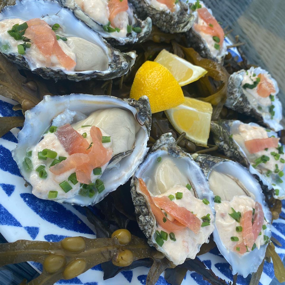 Realt na Mara Oysters with Burren Smoked Irish Salmon Purée. We were delighted to team up with the following highly acclaimed, award winning Irish producers:
@burrensmokehouse <a href="/ballymaloefoods/">Ballymaloe Foods</a> &amp; <a href="/mccormackfarms/">McCormack Family Farms</a> to create this delicious recipe for <a href="/goodfoodireland/">Good Food Ireland®</a> #thisisirishfood