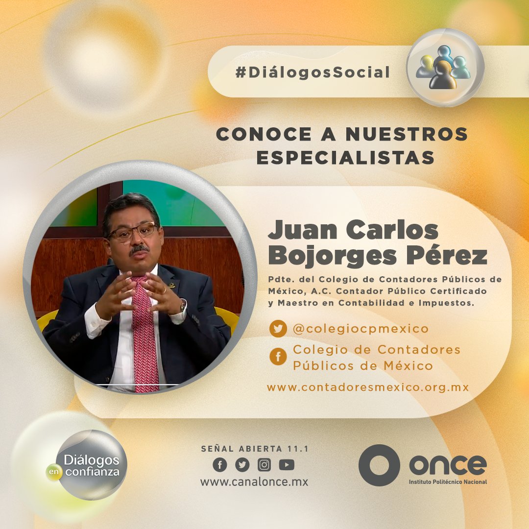 DialogosCanal11's tweet photo. 👉 Ellos son los especialistas que nos acompañan en #DiálogosSocial con el tema 🪙💰 El ABC para pagar impuestos. @ProdeconMexico @colegiocpmexico @v_riosh 

️🎙️ @Nat_JimenezL @anahivazquezs @CanalOnceTV https://t.co/MxjUFRHxX3