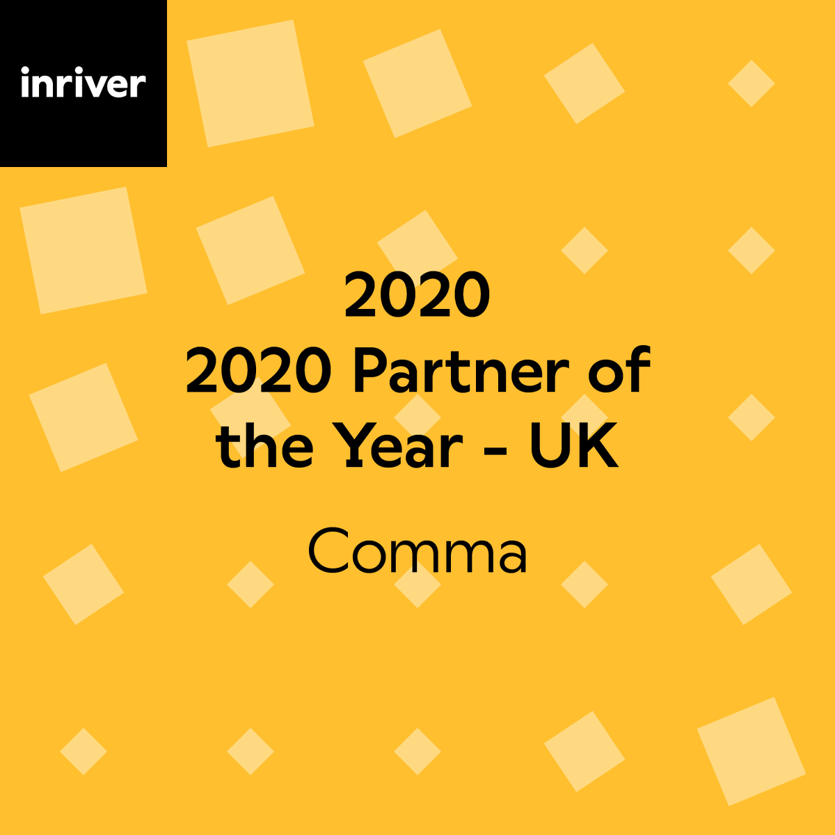 AmplifiEurope's tweet photo. We're delighted to announce that Comma has been named UK Partner of the Year by @inriver_PIM at their annual awards! #pimpoint #pim https://t.co/7wA3LxFvHM