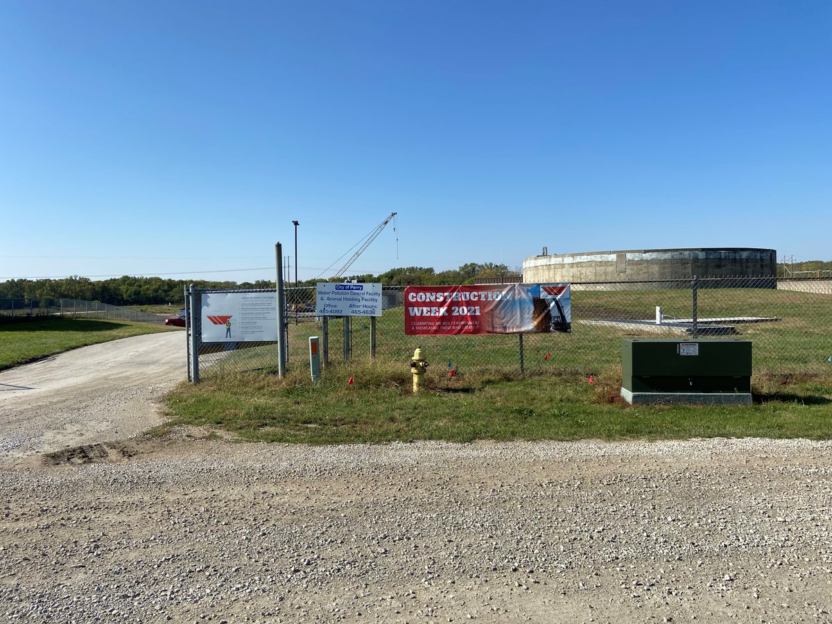 WoodruffConst's tweet photo. #ConstructionWeek21 banner sightings! Woodruff has banners up at many of our jobsites across the state this week to celebrate Construction Week. These banners were spotted at the wastewater treatment plants in Waterloo, Iowa and Perry, Iowa! https://t.co/vY2IPx7ZpQ