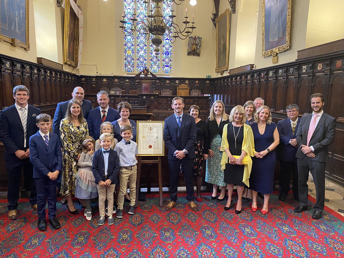 A very proud &amp; humbling day for me &amp; my family being granted “The Freedom of the City.” 

Thanks so much to <a href="/exetercouncil/">Exeter City Council</a> for looking after us &amp; so pleased that my family could make it over to today’s ceremony #exeter #exetercity #devon