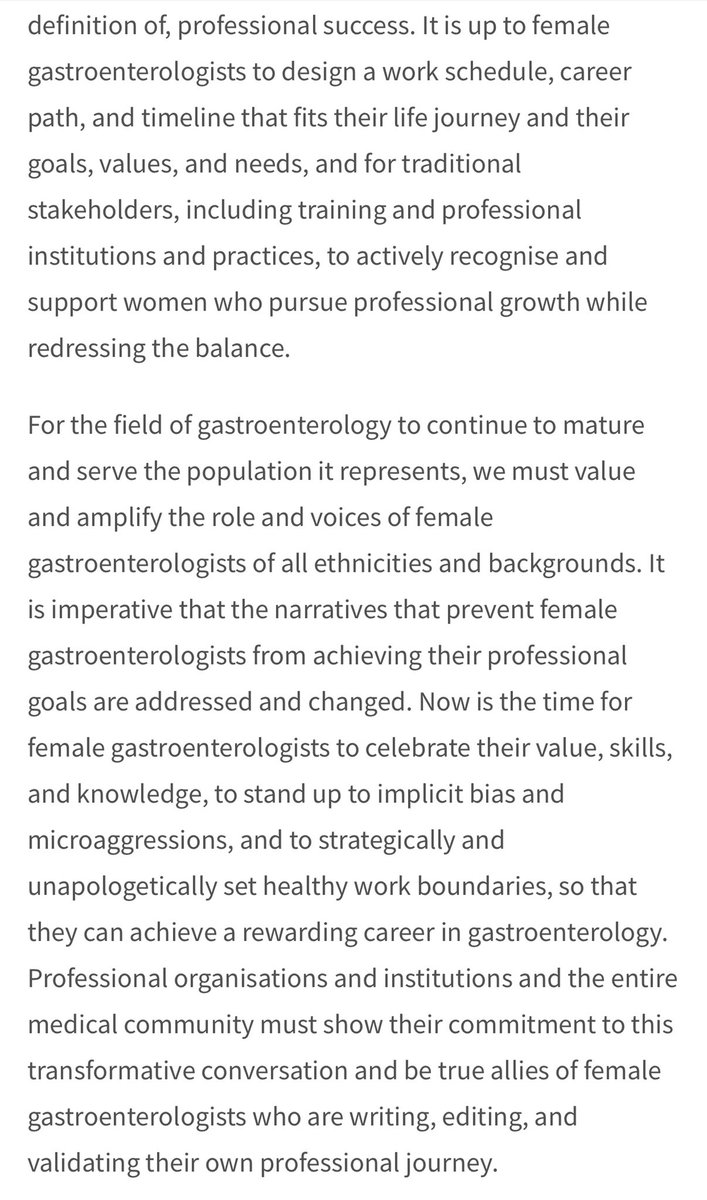 ⏰#WomeninGI Let’s change the narratives holding us back!

✅Imposter syndrome
💎Not all in our🧠we internalized societies’ expectations (or lack of) of👩🏻‍🦱

✅Microaggressions
💎Speak up #SheforShe #HeForShe 

✅Work boundaries
💎Design Your path to success
thelancet.com/journals/langa…