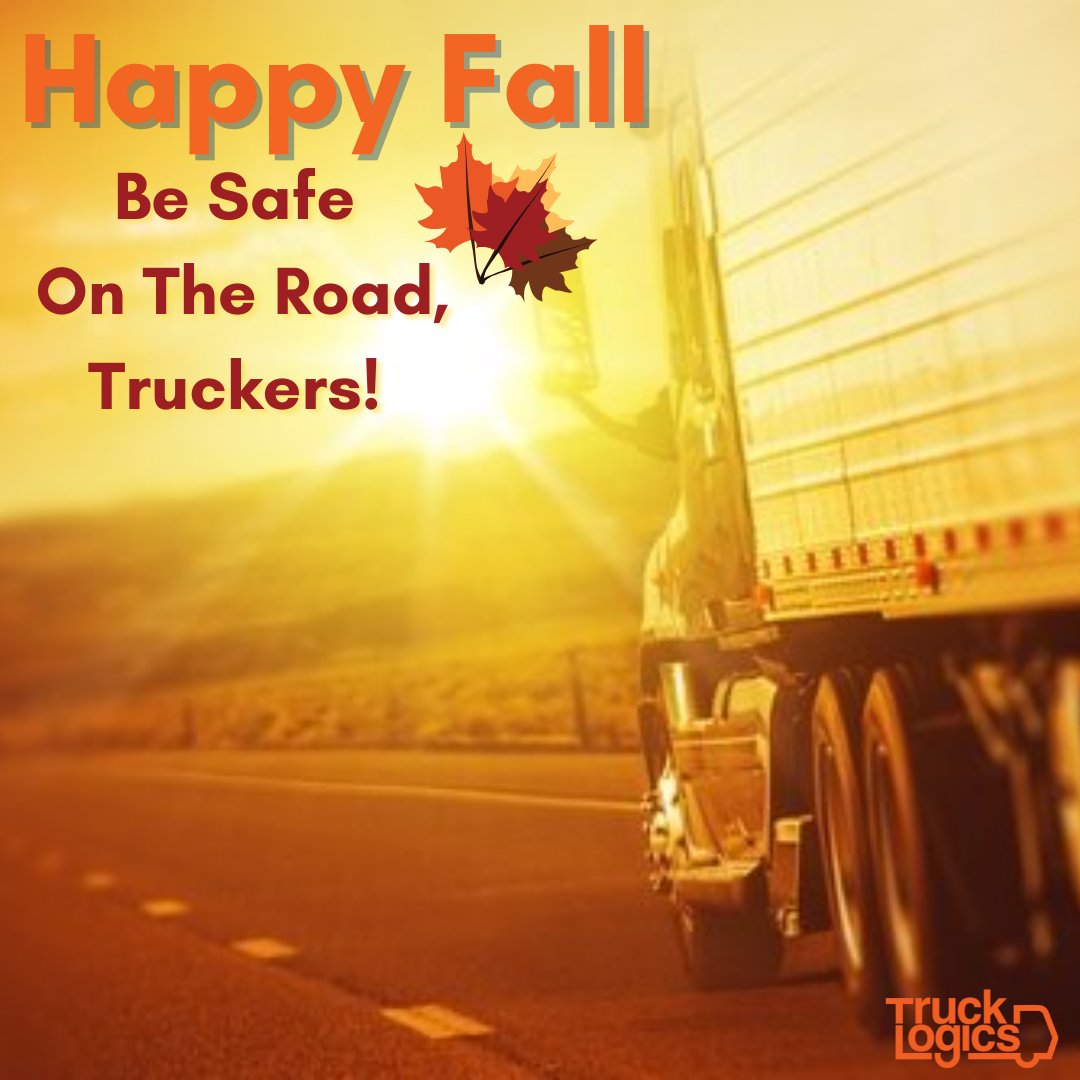 TruckLogics's tweet photo. Fall Season is in FULL Effect! 🍂

As the weather is changing, make sure that you're safe on the road! 🧡

#TruckDriver #fallseason #trucks https://t.co/4kiCS3QfQl